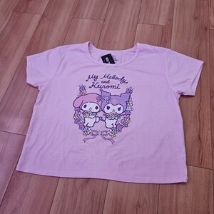 Sanrio Light Pink My Melody & Kuromi Tee